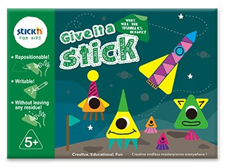 Carte creativa Stick"n Give it a Stick - triunghiuri (+5 ani)