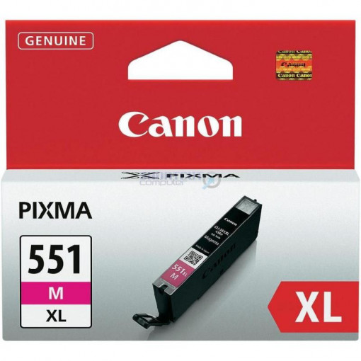Cartus cerneala Canon CLI-551XL, magenta, capacitate 11ml, pentru Canon Pixma IP7250, Pixma IP8750,