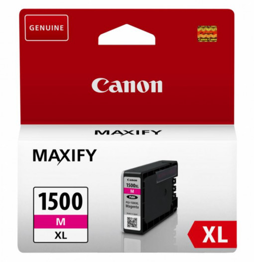 Cartus cerneala Canon PGI1500XLM, magenta, Dual Resistant High Density, capacitate 12ml / 1020 pagini,