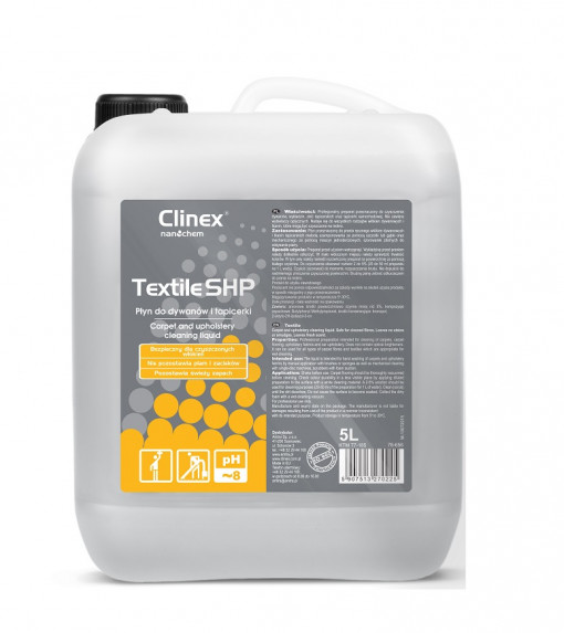 CLINEX Textile SHP, 5 litri, solutie pentru curatare covoare si tapiterie