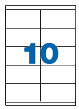 Etichete autoadezive A-Series, 105x74 mm, 10/A4, 100 coli/top