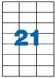 Etichete autoadezive,pretaiate (70x42.3 mm) 21/A4, 100 coli/top, A-Series