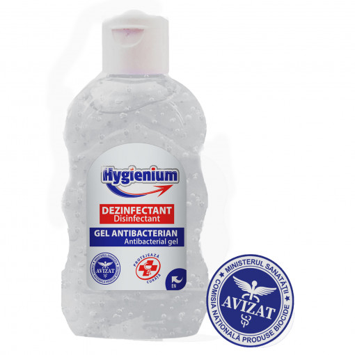 Gel dezinfectant pentru maini Hygienium, 50ml (Avizat de Ministerul Sanatatii)