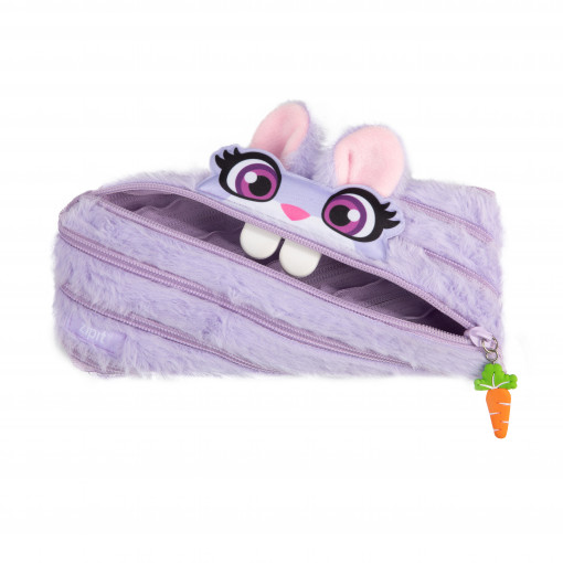 Penar cu fermoar ZIPIT Bunny Pouch - Purple