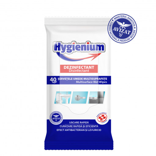 Servetele umede multisuprafete Hygienium 40/set