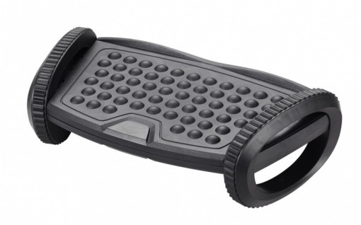 Suport pentru picioare, ergonomic, ajustabil (x1), 417x225x135mm, Q-Connect - negru