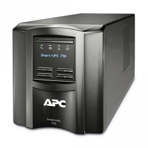 UPS APC Smart-UPS SMT line-interactive / sinusoidala 750VA / 500W 6conectori C13, baterie RBC48, optional