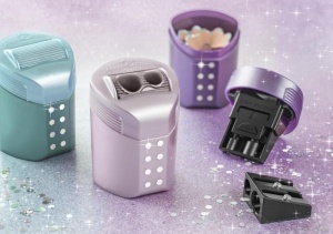 Ascuțitoare dublă Faber-castell Roll on sparkle pastel6