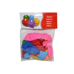 Baloane 2,5 g, multicolore, 12 buc/set