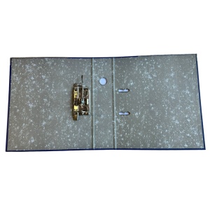 Biblioraft marmorat A4, lățime 7,5 cm, margine metalică, Optima Economy2