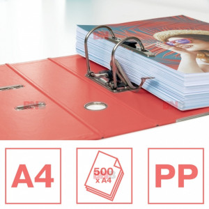 Biblioraft plastifiat A4, lățime 7,5 cm, PP/PP, parțial reciclat, FSC Esselte No.1 Power Colour Breeze3