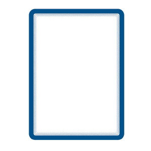 Buzunar magnetic A4 DJOIS cu ramă albastră pentru afișaj documente pe suprafețe metalice