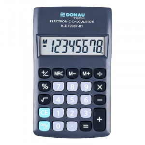 Calculator de buzunar, 8 digits, Donau Tech DT2087, negru
