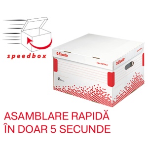 Container arhivare cu capac integrat Esselte Speedbox L, carton ondulat 2