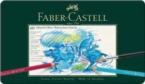 Creioane colorate acuarela 60 culori a. Durer Faber-Castell - Img 1