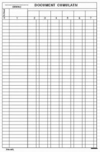 Document cumulativ vertical offset A4, 55 g/mp, 100 file NI