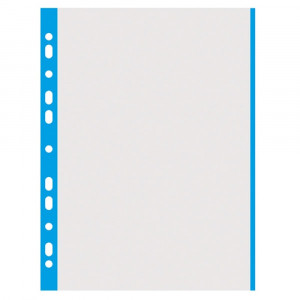 Filă protecție A4 Donau 40 microni 100 buc/set margine color pentru arhivare documente