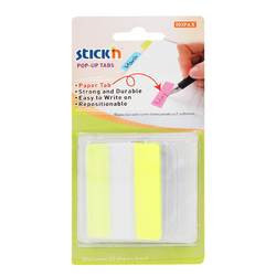 Film index autoadeziv cu tab din hartie, 38 x 50mm, 10 file/set, Stick"n Pop-up - Img 6