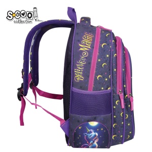 Ghiozdan 3D ergonomic BELIEVE IN MAGIC - S-COOL, 30x22x42 cm2