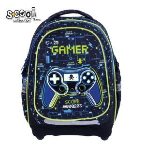 Ghiozdan anatomic GAMER - S-COOL, 39x33x18 cm
