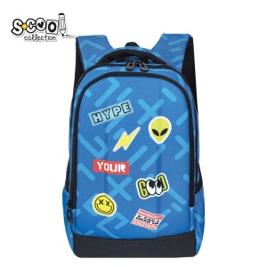 Ghiozdan ergonomic STICKER - S-COOL, 40x29x14 cm