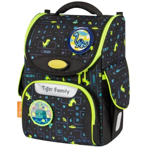 Ghiozdan neechipat Nature Quest Pro, dimensiune 35 x 31 x 19 cm, motiv Level Up3