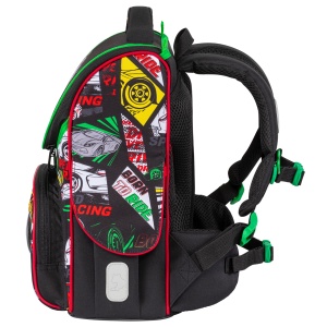 Ghiozdan neechipat Nature Quest Pro, dimensiune 35 x 31 x 19 cm, motiv Speed Round, Special Edition2