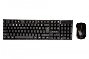 KIT Tastatura si Mouse Spacer SPDS-1100 fara fir, USB, tastatura wireless + mouse wireless, black, „SPDS-1100” - Img 3