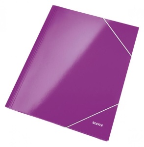 Mapa carton cu elastic Leitz WOW A4 250 coli