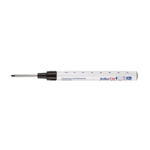 Marker Artline 710, pentru locuri greu accesibile, corp metalic, vârf lung, 1,0mm, negru
