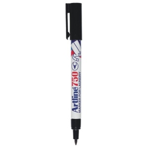 Marker pentru textile Artline 750, corp metalic, vârf rotund 0.7mm2