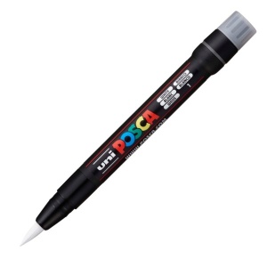 Marker UNI Posca Brush PCF-350, vârf pensulă, 1.0-10.0mm
