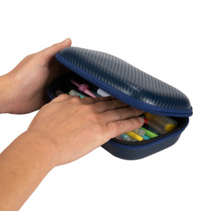 Penar cu fermoar ZIPIT Carbon Storage Box cu buzunar interior- Navy Blue - Img 6