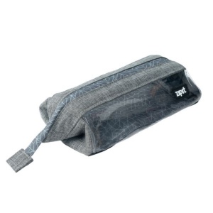 Penar cu fermoar ZIPIT Lenny Clear 2 Sides - Gray Hatch2