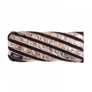 Penar cu fermoar, ZIPIT Metallic - bronz