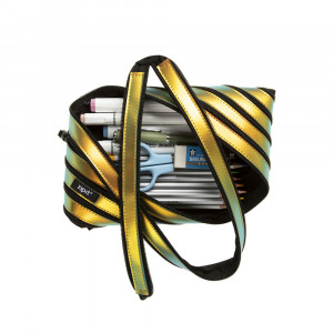 Penar cu fermoar, ZIPIT Metallic Jumbo - Aramiu - Img 3