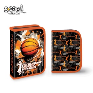 Penar echipat BASKETBALL - S-COOL, 1 fermoar, 2 extensii, 32 piese