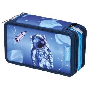 Penar echipat Herlitz, 31 piese, 3 compartimente, motiv Cosmic Explorer