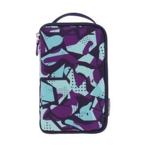 Penar neechipat fete, 1 fermoar, Dimensiuni 21x13x6cm, tip etui 2 Go, motiv CamoPurple Herlitz - Img 2