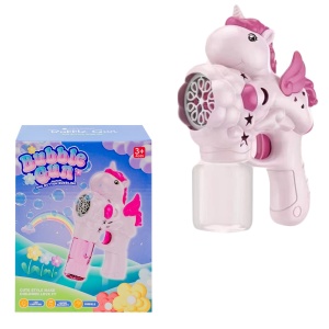 Pistol baloane de săpun, cu baterii, Unicorn