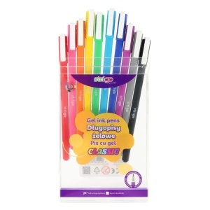 Pix cu gel Strigo Classic, 0.8mm, 10 culori/set2