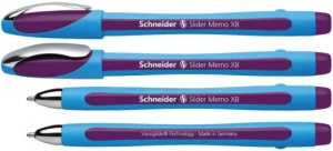 Pix fără mecanism Schneider Slider Memo XB, rubber grip, accesorii metalice3