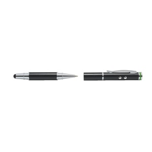 Pix Stylus, pentru touchscreen, lanternă LED, pointer laser roșu, 100 m, negru, LEITZ Complete 4 în 14