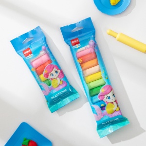 Plastilină Deli Polybag, set 12 culori2