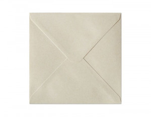 Plic pătrat gumat (160x160mm), natur, 120g/mp