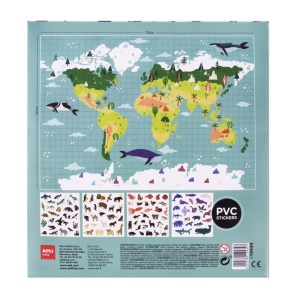 Poster gigant Harta lumii + 100 sticker2