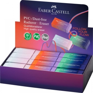Radieră dust free PVC free Faber-castell Flow4