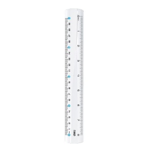 Riglă transparentă Deli, 20 cm