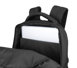 Rucsac Oxford B-Ready, 2 compartimente, 30 x 42 x 15 cm, capacitate 28 l, compartiment laptop, buzunar ascuns cu fermoar dublu pentru dreptaci / stangaci, buzunare / separatoare interioare, buzunare laterale, breloc chei, husa ploaie cu carabina de prinde