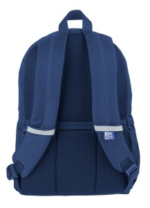 Rucsac Oxford B-You ,1 compartiment, 29 x 42 x 17 cm, capacitate 18 l, compartiment laptop, buzunar ascuns cu fermoar dublu pentru dreptaci / stangaci, buzunare / separatoare interioare, buzunare laterale, breloc chei, poliester reciclat, culoare albastru